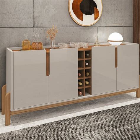 Buffet Aparador 190cm 4 Portas Adega Lizz Casa D Off White Cedro