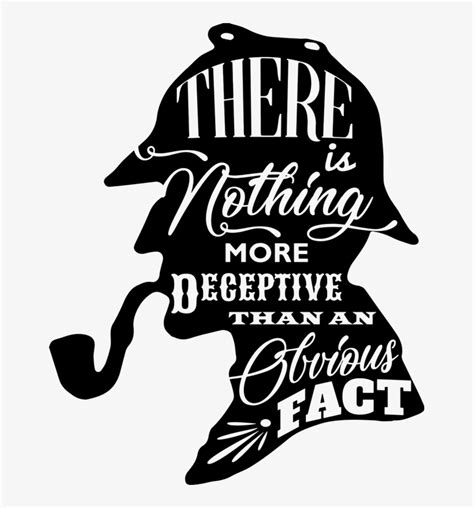 Sherlock Holmes Quote Wall Sticker Sherlock Holmes Silhouette Png