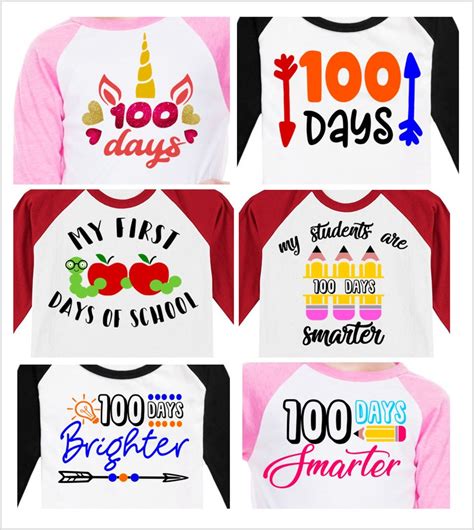 100 Days of School Svg Bundle for Cricut Silhouette 100 Days | Etsy