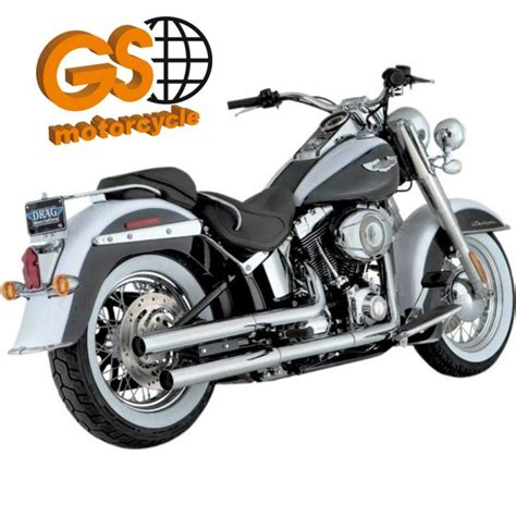 Ponteira 2 5 Polegadas Vance Hines Straightshot Cromo Softail Deluxe 2005 2017