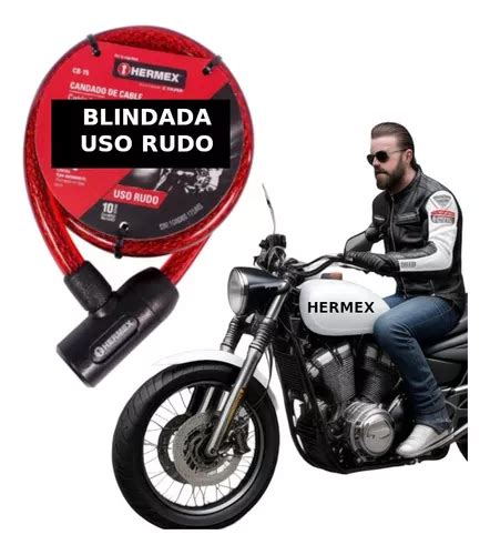 Cadena Cb 20 Candado Seguridad Moto Bicicleta Truper Hermex Cuotas