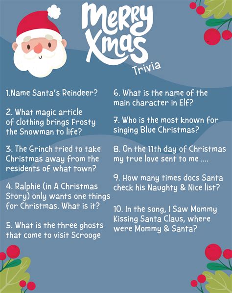 Funny Christmas Quiz Questions And Answers Christmas Games Q