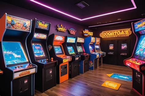 Premium Photo | Retro Arcade Game Room