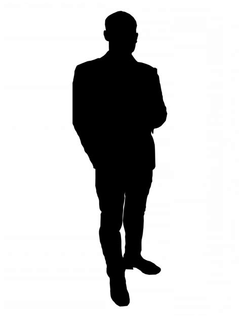 Person Standing Silhouette Vector at Vectorified.com | Collection of ...