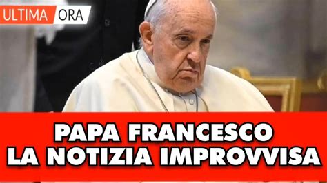 Papa Francesco L Annuncio Appena Arrivato Finalmente Lui Youtube