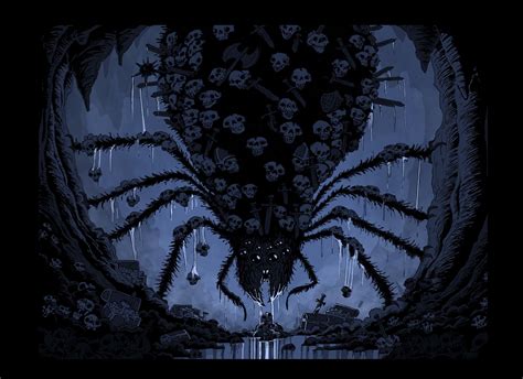 Artstation Spooky Cave Dweller Jim Bryson Dark Cave Mandala