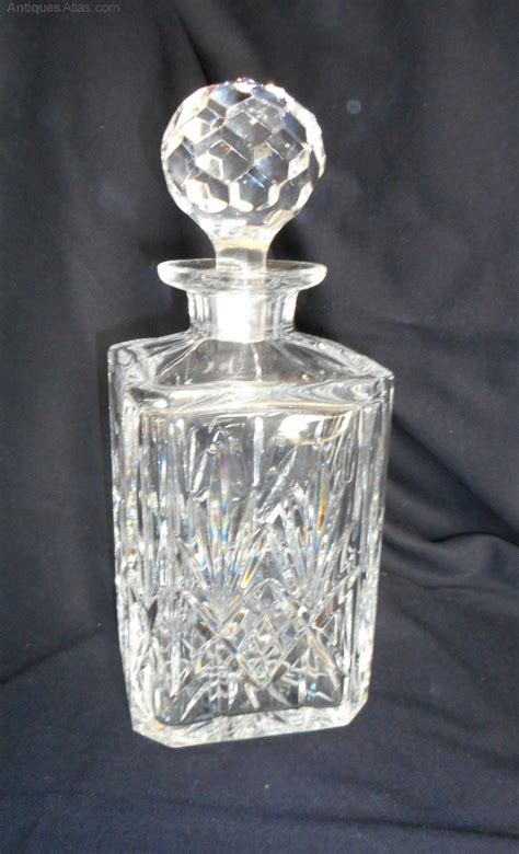 Antiques Atlas Heavy Quality Cut Glass Crystal Whisky Decanter