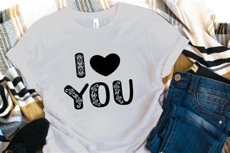 Love You Svg T Shirt Design Graphic By Lal Mia · Creative Fabrica