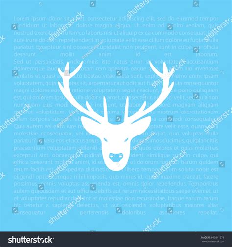 Illustration Deer Head Silhouette Stock Vector Royalty Free 649811278