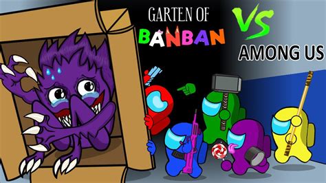 어몽어스 Vs Garten Of Banban Among Us Vs Hunter Tim Garten Of Banban