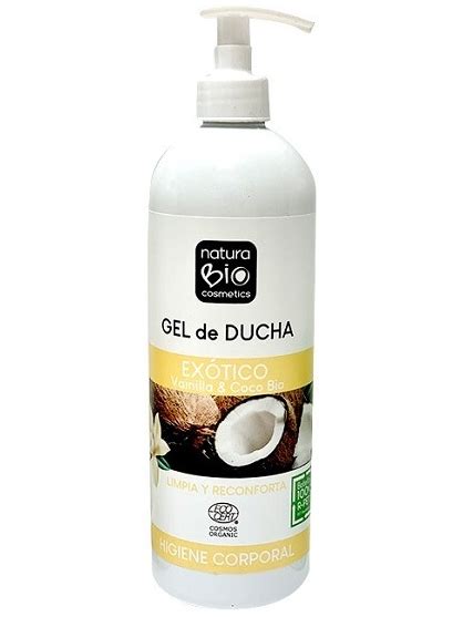 Gel De Ducha Exotico Vainilla Y Coco Bio De Naturabio Cosmetics