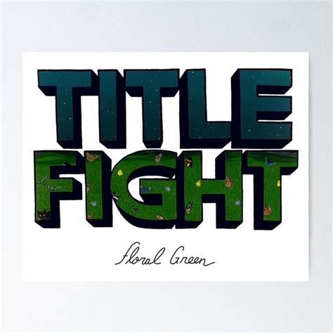 Title Fight Floral Green Poster RB2411 | Title Fight Shop ⚡️ Official ...