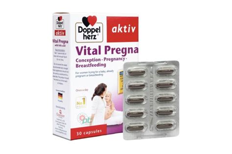 Vital Pregna Doppel Herz viên uống bổ sung vitamin cho bà bầu hộp 30 viên