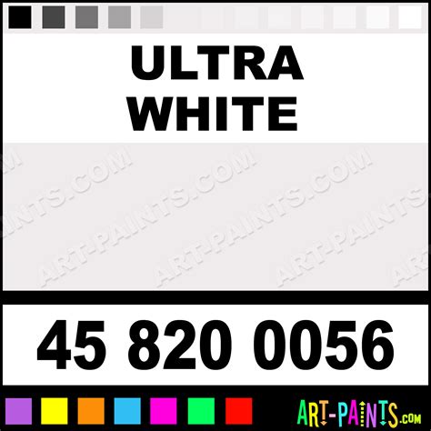 Ultra White Basic Kit Enamel Paints - 45 820 0056 - Ultra White Paint, Ultra White Color ...