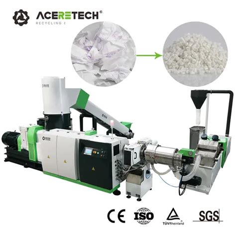 ISO9001 13485 Factory Single Screw Extruder Granulator Machine For PP