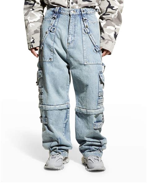 Balenciaga Raver Baggy Denim Pants In Blue For Men Lyst