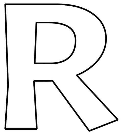 Large Letter R Printable