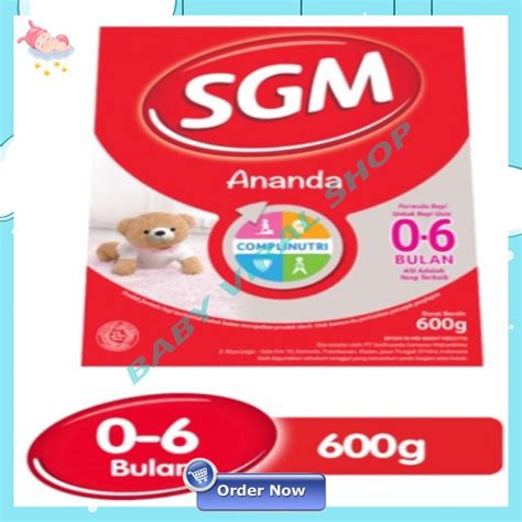 Jual Susu Sgm Ananda Usia Bulan Gram Susu Sgm Ananda Usia