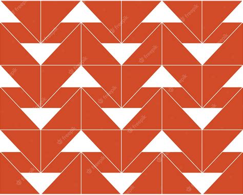 Premium Vector | Orange triangle seamless pattern background