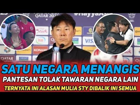 Tolak Tawaran Negara Lain Ternyata Ini Alasan Mulia Shin Tae Yong