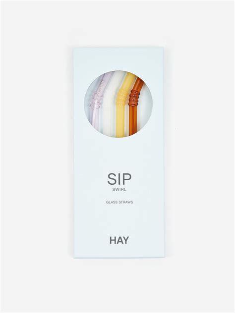 Hay Sip Swirl Straw Set Of 4 Multi Goodhood