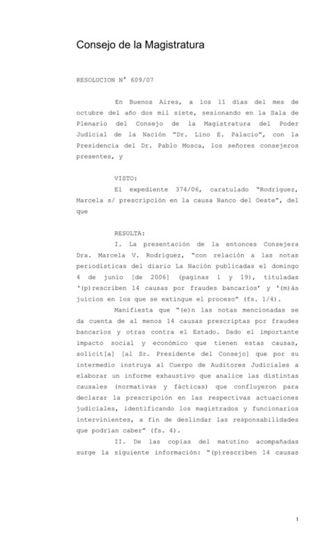 Consejo De La Magistratura Poder Judicial De La Naci N