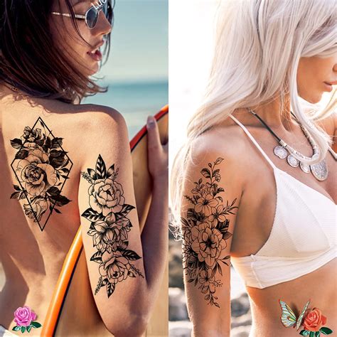 Cerlaza Tatuajes Temporales Para Mujeres Pegatinas De B Ykq