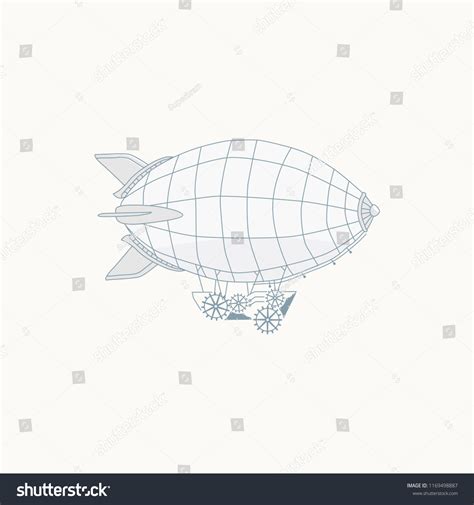 Steampunk Hot Air Balloon Stock Vector Royalty Free Shutterstock