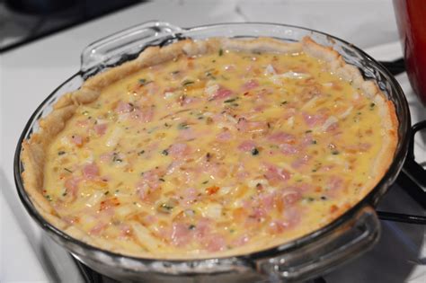 Lightened Up Ham Gruyere And Caramelized Onion Quiche Write Styles