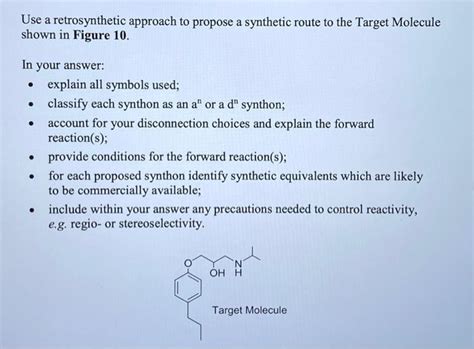 Solved Use A Retrosynthetic Approach To Propose A Synthetic Chegg