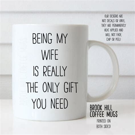 Being My Wife Coffee Mug Funny Coffee Mug For Wife Cute Mug Etsy