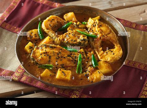 Macher Jhol Popular Fish Curry Bengal India Stock Photo Alamy