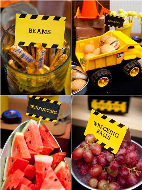 Construction Themed Birthday Party Construction Birthday Party Food