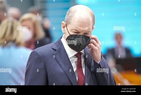 Berlin Germany 16th Mar 2022 Chancellor Olaf Scholz SPD Arrives