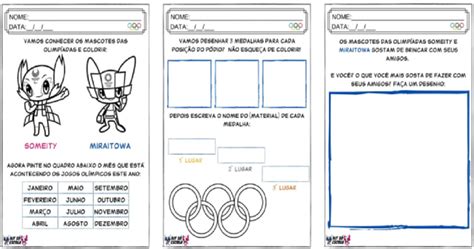 Atividades De Olimp Adas Para Educa O Infantil Educa O E Transforma O