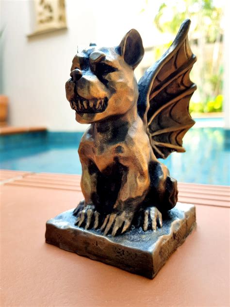 Gargoyle Bronze Statue Gargoyle Art Bronze Statue World Etsy