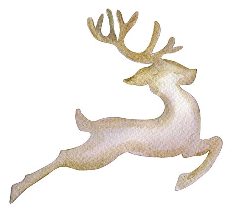 Christmas silhouette of deer . 32476417 PNG