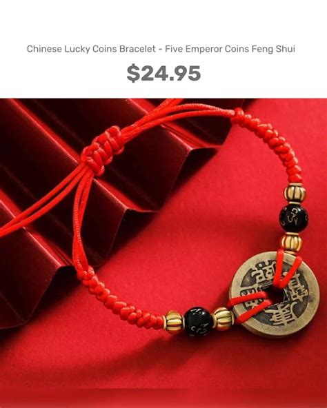 Chinese lucky coins bracelet five emperor coins feng shui – Artofit