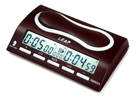 Reloj De Ajedrez Digital Avanzado Leap Chess Clock Con Cron Cuotas