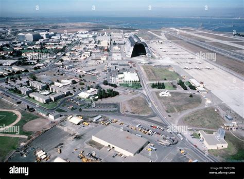 Aerial View Of The Naval Air Station Base Moffett Field State