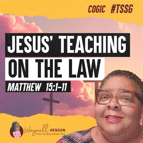 Tssgnotes 📚🙌🏽 ️ Jesus’ Teaching On The Law May 26 2024