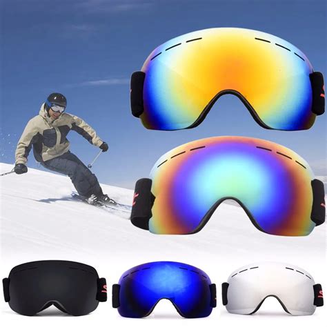 Buy Adult Ski Glasses Anti Fog Uv Skiing Goggles Snow Skiing Snowboard Winter