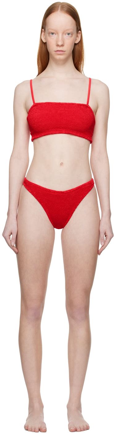 Buy Hunza G Gigi Bikini Red At Off Editorialist