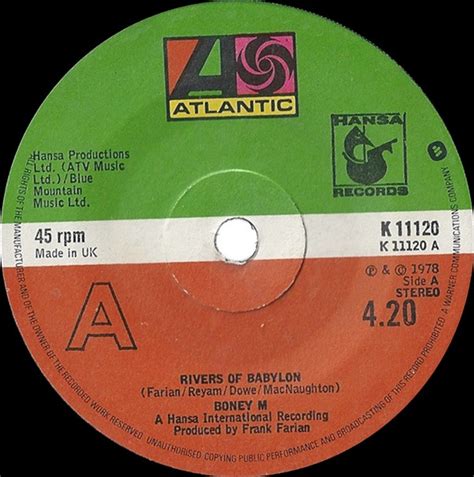 Boney M Rivers Of Babylon 1978 Vinyl Discogs