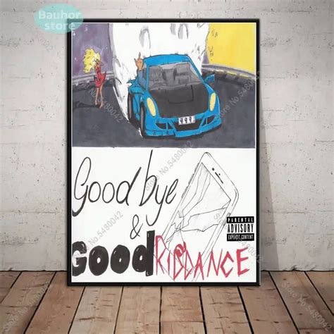 Juice Wrld Goodbye And Good Riddance Poster 2018 Music Album Cover Art Canvas Wall Pictures For