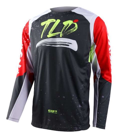 TLD JERSEY GP PRO Partical Black Glo Red 2powerthailand