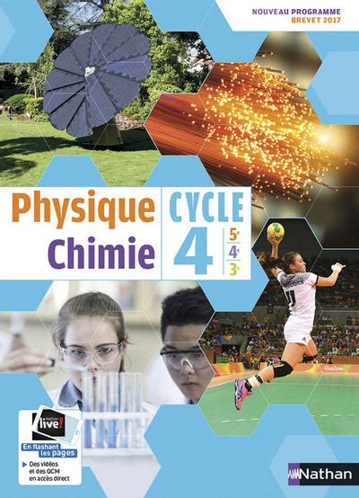 Physique Chimie Cycle 4 Manuel Elève Grand Format 2017 Manuel