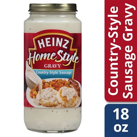 Heinz Homestyle Country Style Sausage Gravy 18 Oz Jar