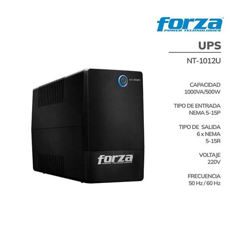 Ups Forza 1000va Nt 1012u 500w Pc Speed