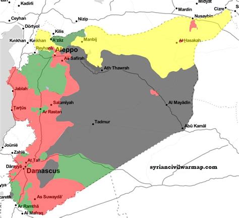 Syrian Civil War Map